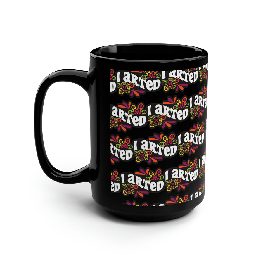 PacMolds Black Mug 15oz