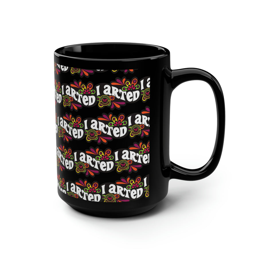 PacMolds Black Mug 15oz