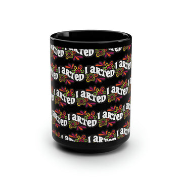 PacMolds Black Mug 15oz