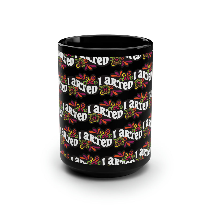 PacMolds Black Mug 15oz