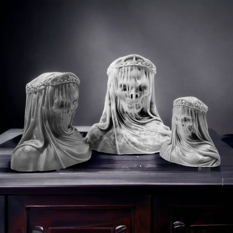 Veiled Skull Bust Mold