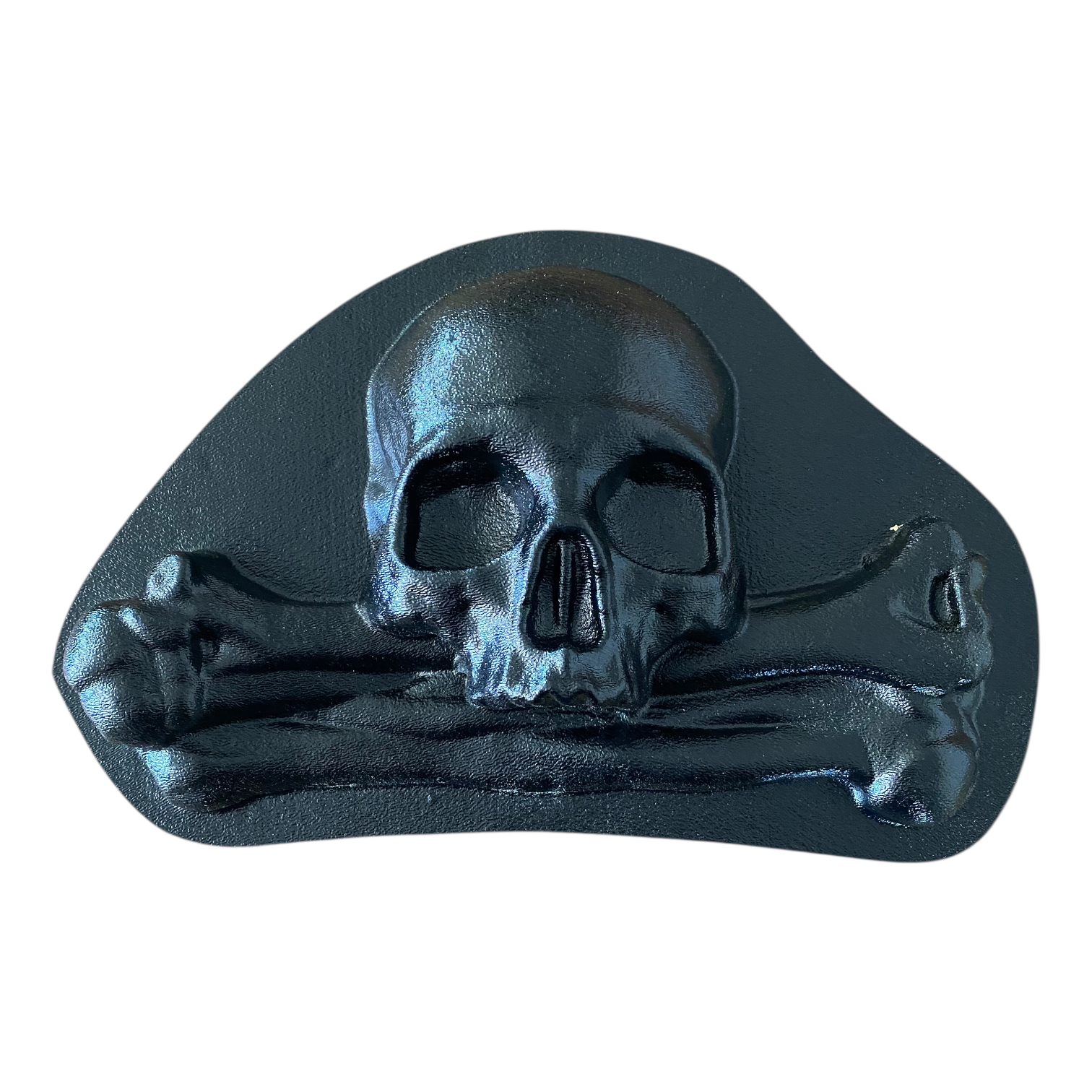 Ossuary ABS 4-piece mold set by Pacific Mold Design showing skull and crossbones panel designs and rack of bones panel designs for casting bone church style concrete wall installations