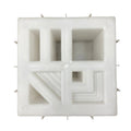 Brutalist 1 breeze block mold by Pacific Mold Design showing cast concrete block with minimal structural brutalist pattern focused on mass proportion and clean repetition for industrial walls