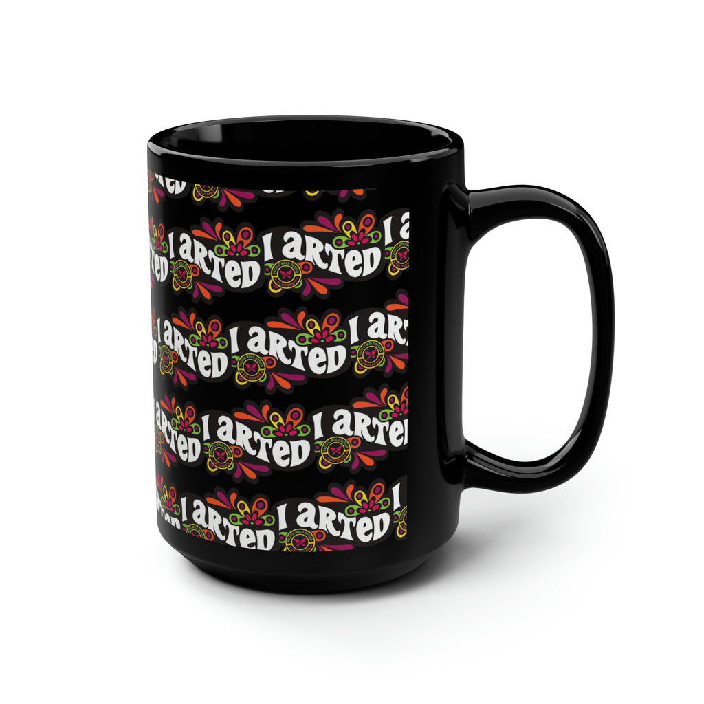 PacMolds Black Mug 15oz