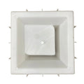 45 degree breeze block mold by Pacific Mold Design showing cast concrete block with sharp angular 45-degree geometric design for modern mid-century decorative privacy walls