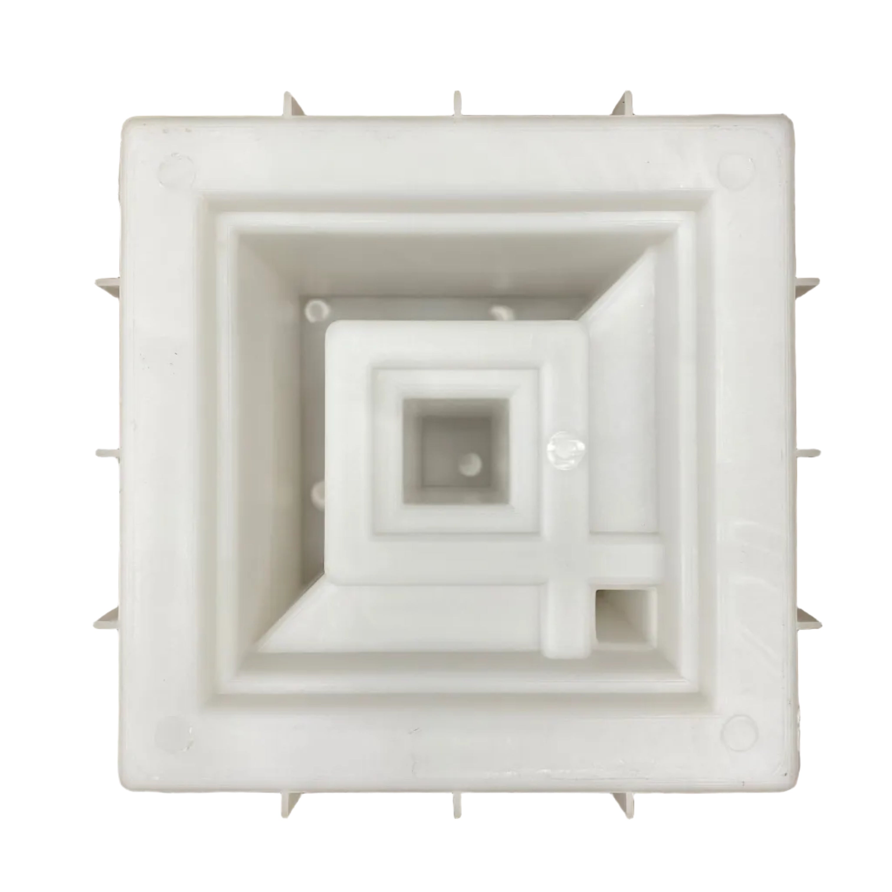 Brutalist 2 breeze block mold by Pacific Mold Design showing cast concrete block with raw deep-lined industrial brutalist architectural pattern for bold modern decorative walls