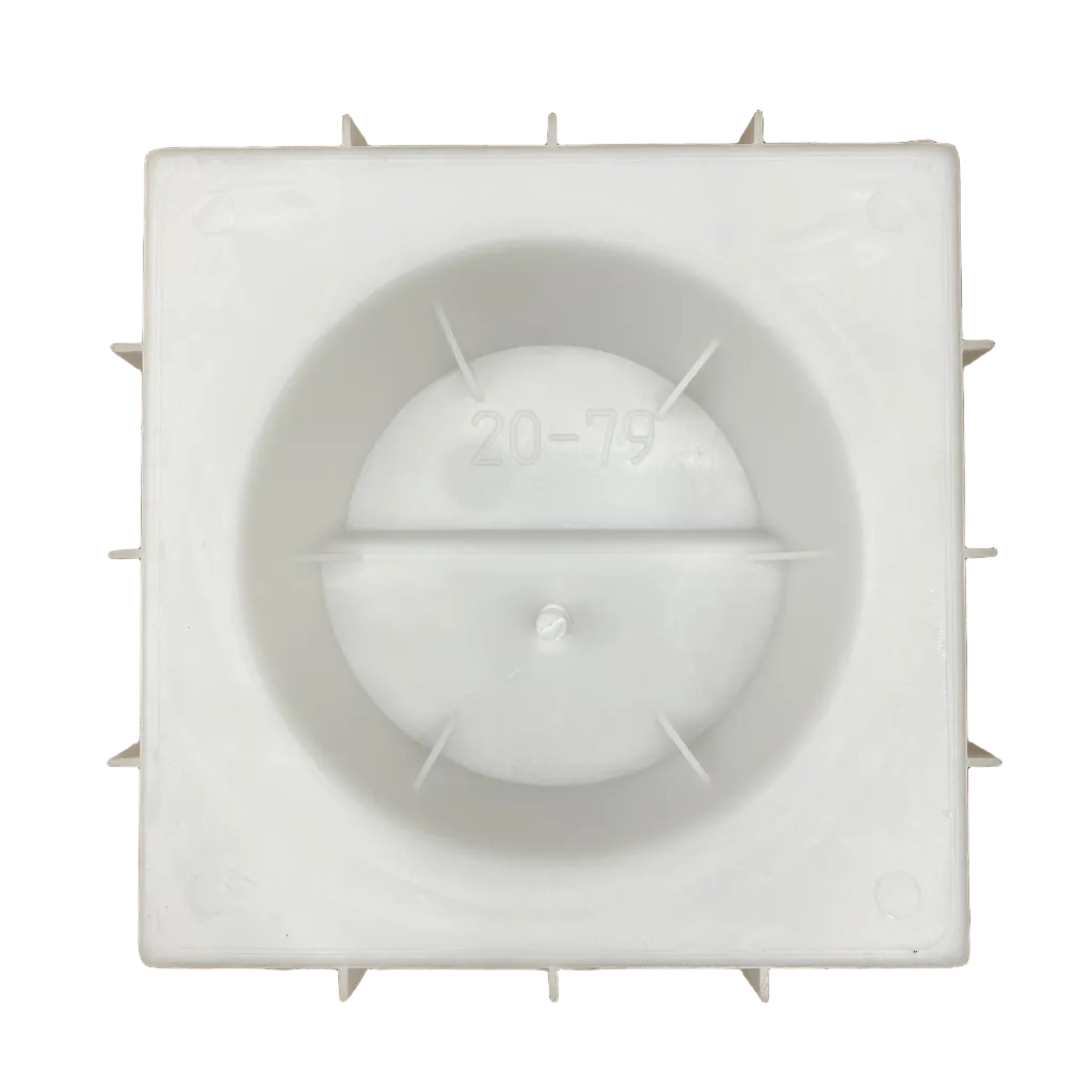 Sphere 1 breeze block mold by Pacific Mold Design showing cast concrete block with smooth rounded circular opening creating soft organic modern aesthetic for coastal decorative walls