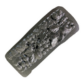 12-inch raspberry deco ABS mold by Pacific Mold Design showing raspberry branch botanical pattern decorative strip mold for casting concrete backsplash and decorative tile borders