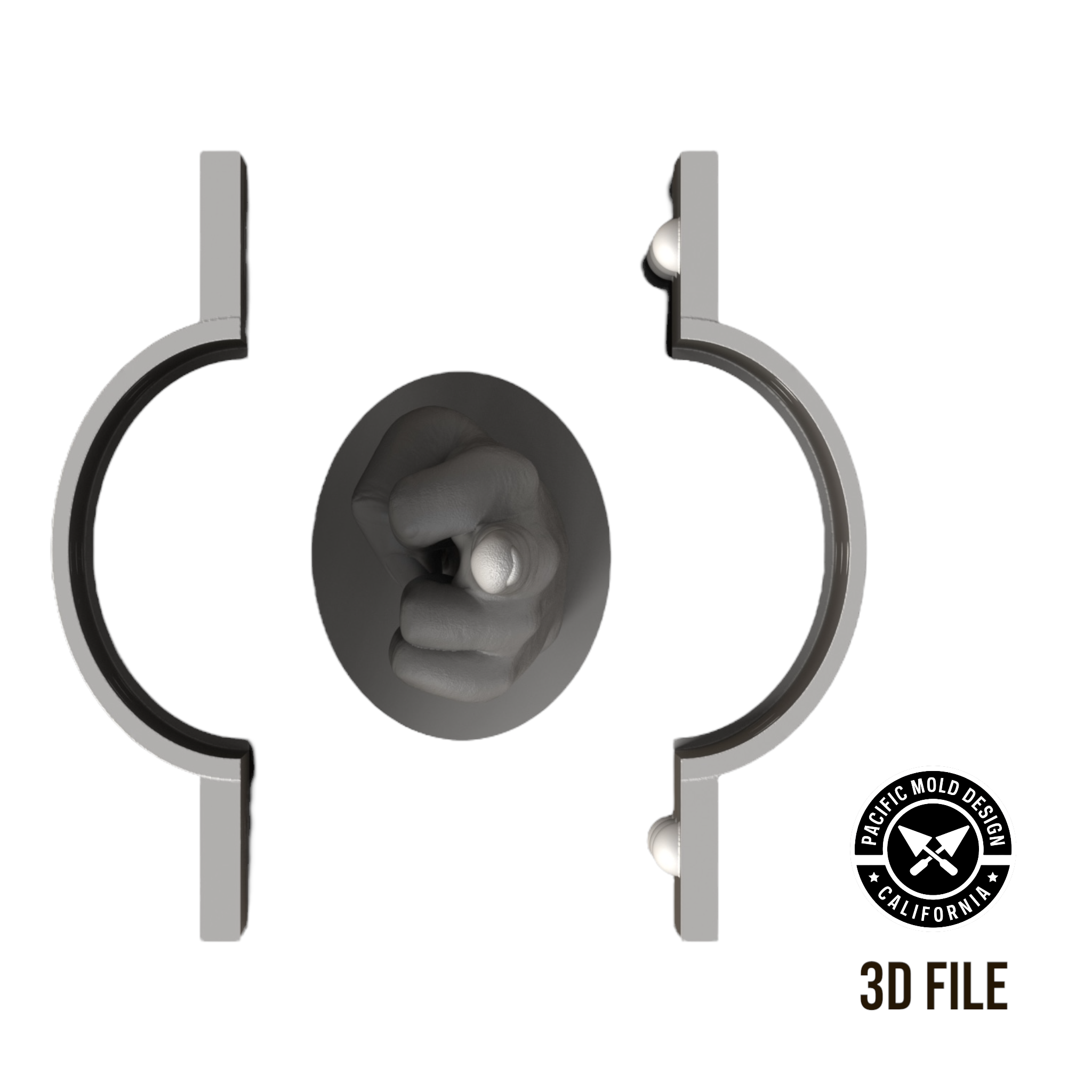 Middle Finger Mold 3D File