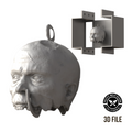 Hook'd zombie mold 3D print file product image by Pacific Mold Design showing digital render of zombie face mold design for home 3D printing and DIY silicone mold making
