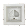 Spades and hearts breeze block mold by Pacific Mold Design showing cast concrete block with playing card suit spade and heart shapes for fun decorative garden walls and patio partitions