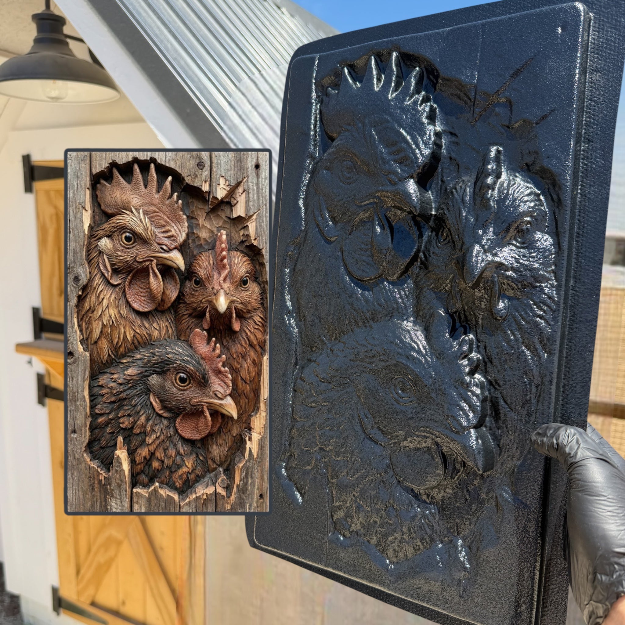 Chicken Family Plaque