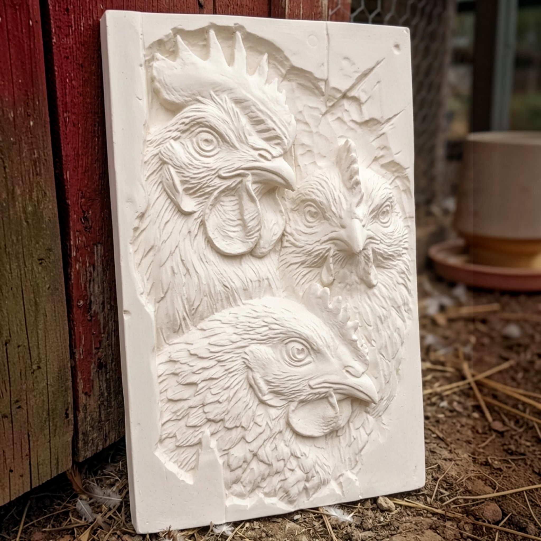 Chicken Family Plaque