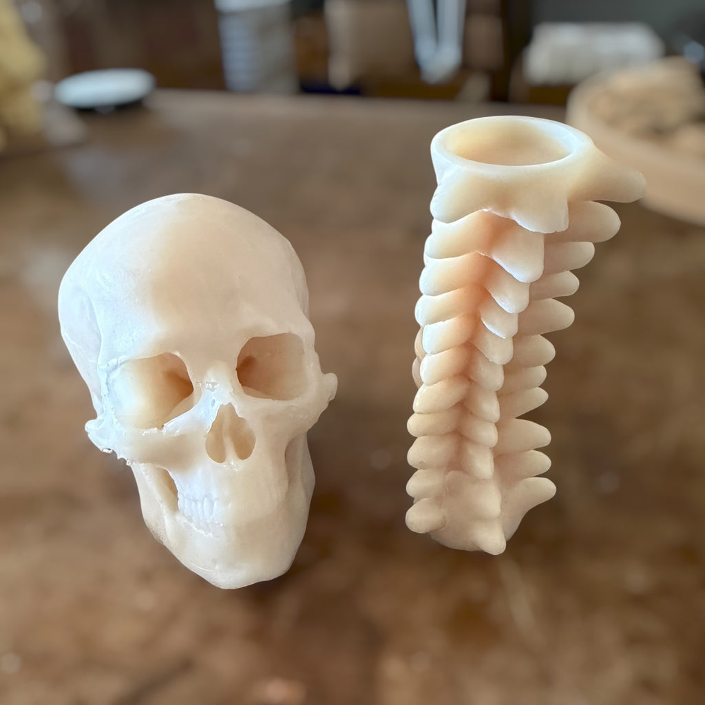 Skull & Spine Desktop Decor Mold Set