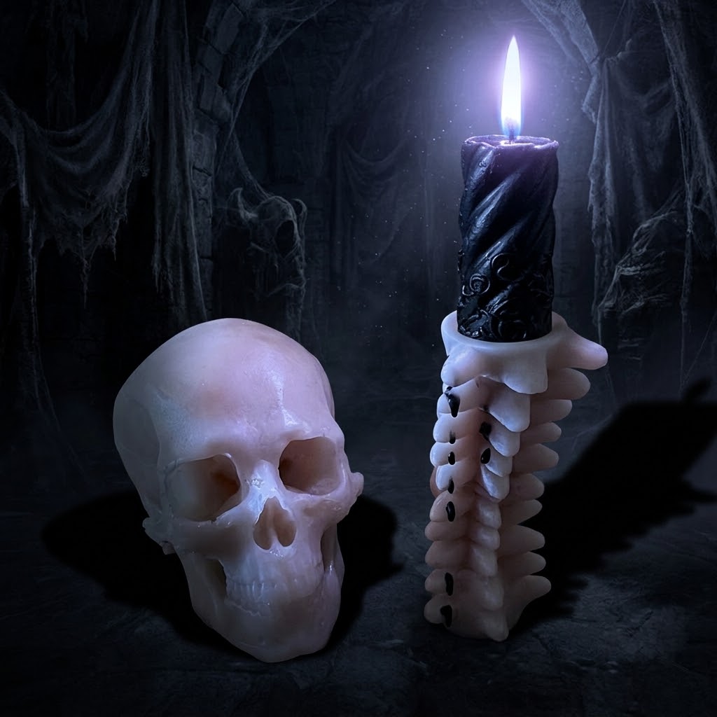 Skull & Spine Desktop Decor Mold Set