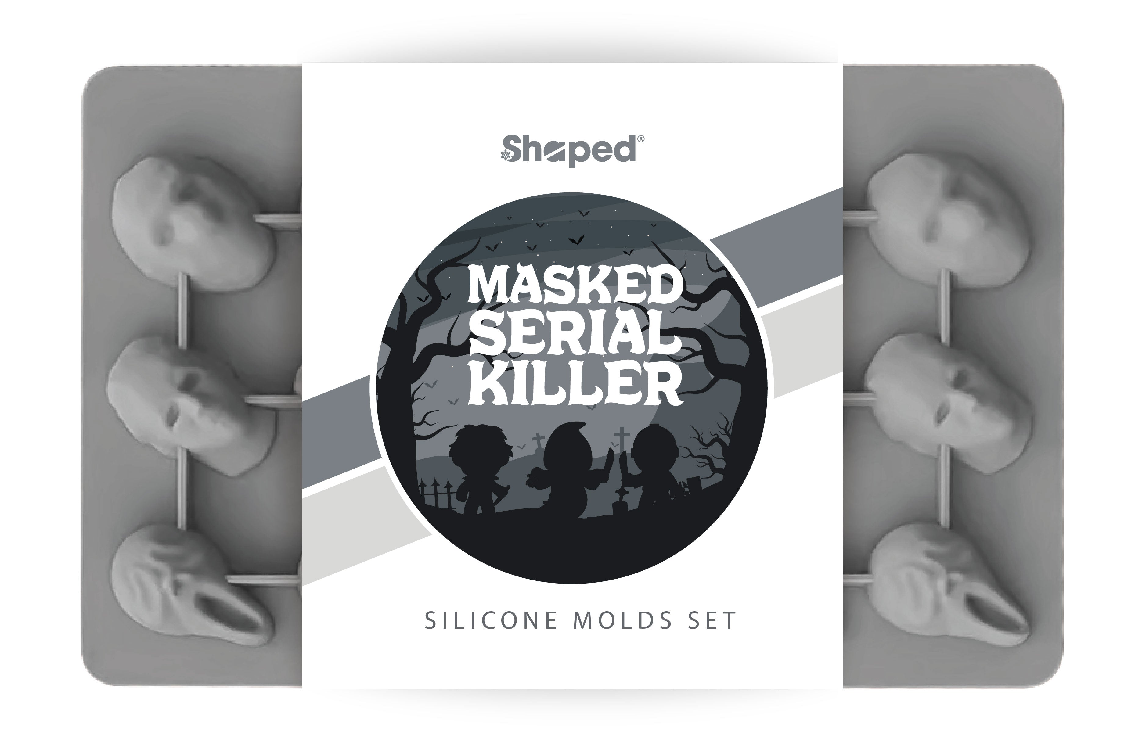 Masked Serial Killer Silicone Baking Mold Set with 3 Characters