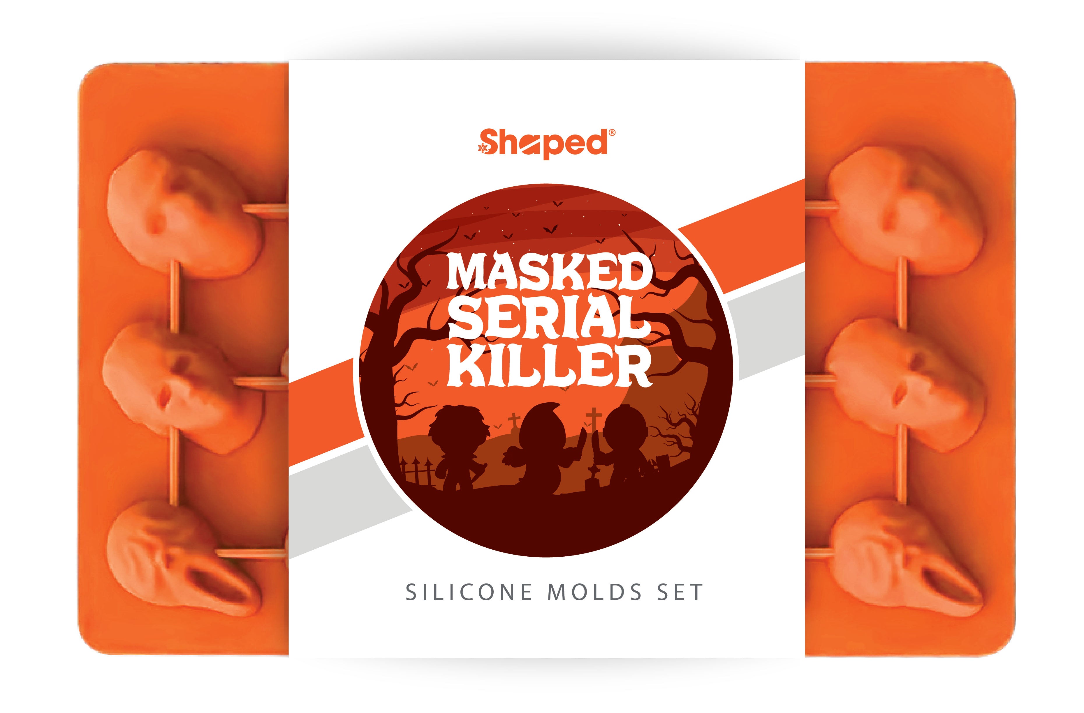 Masked Serial Killer Silicone Baking Mold Set with 3 Characters