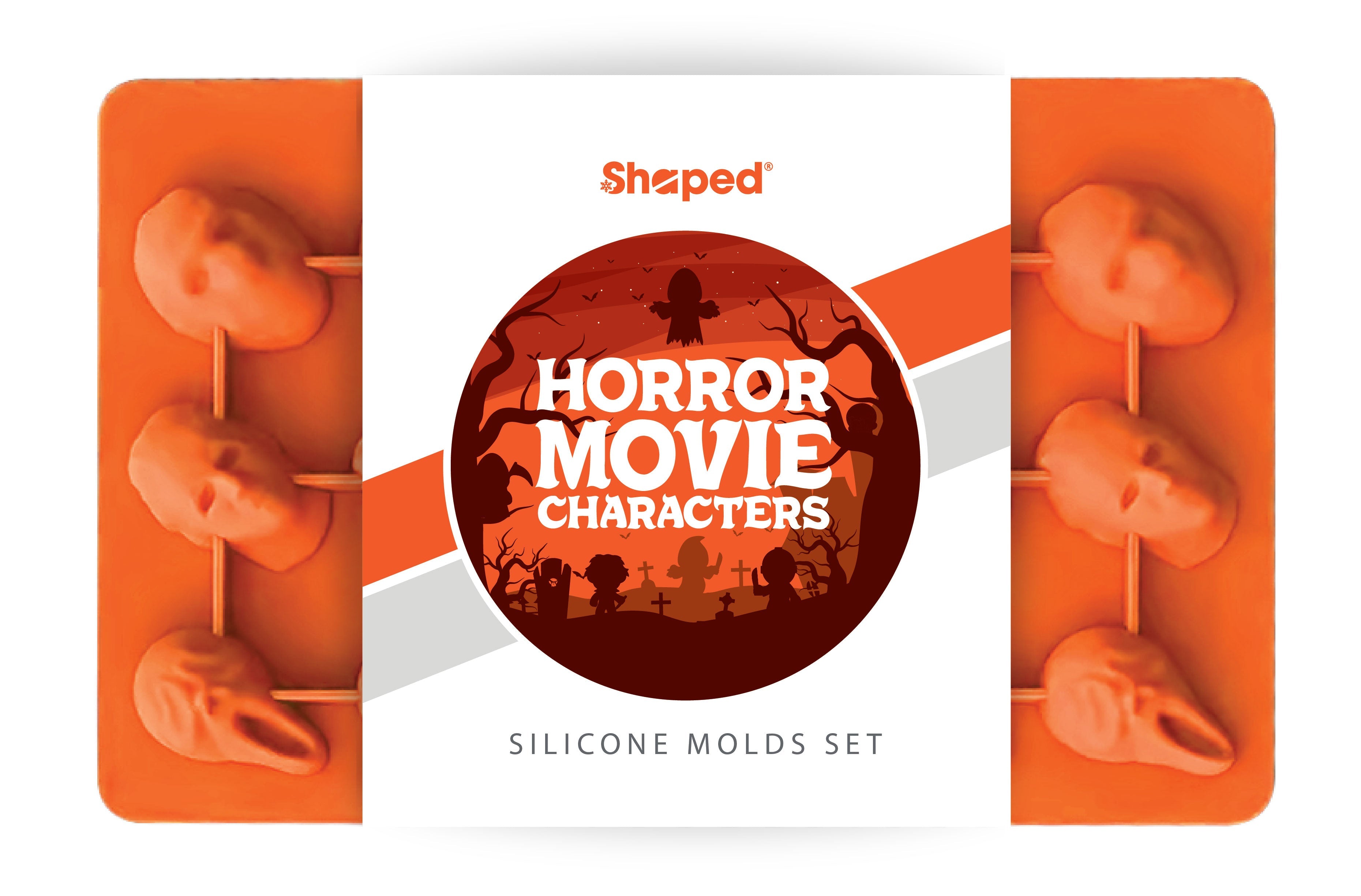 Horror Movie Character Silicone Baking Mold Set with 6 Characters