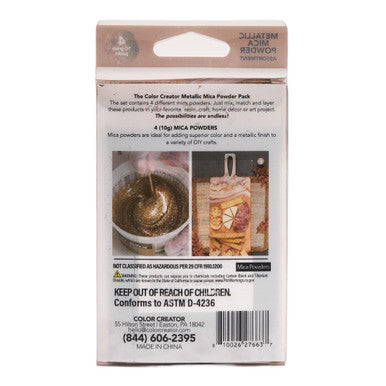 Color Creator Metallic Mica Powder 4pk 10g