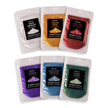PolyColor Resin Powder Primary 6pk - 15g