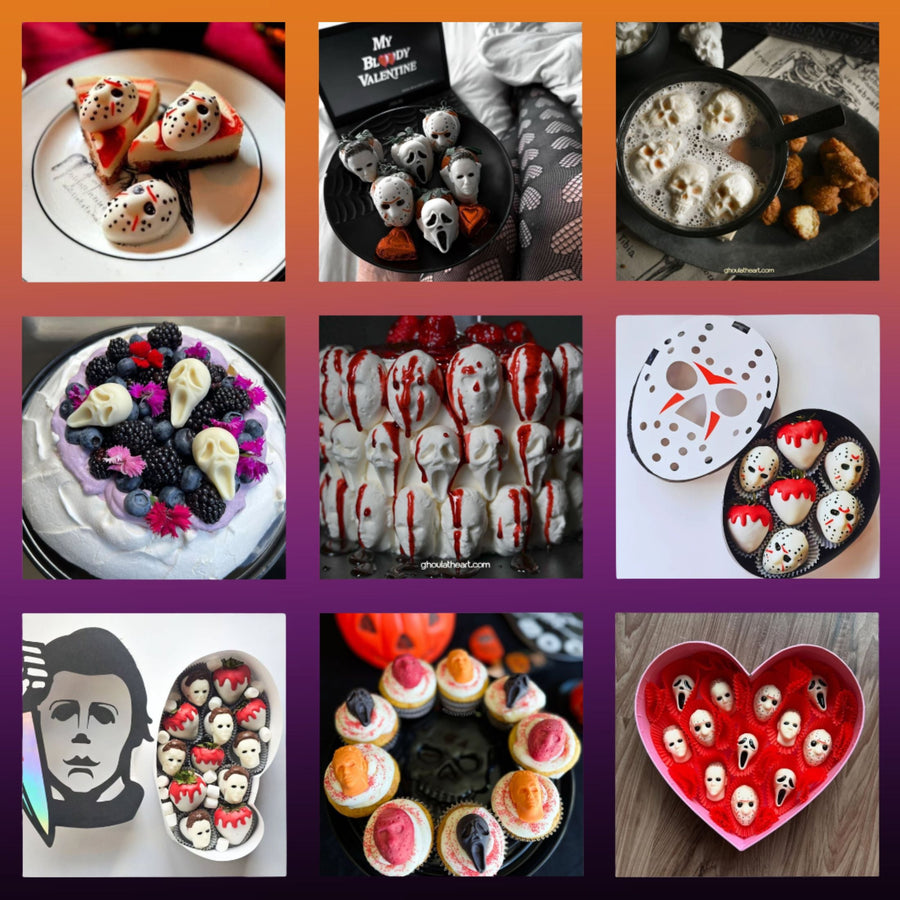Horror Movie Character Silicone Baking Mold Set with 6 Characters