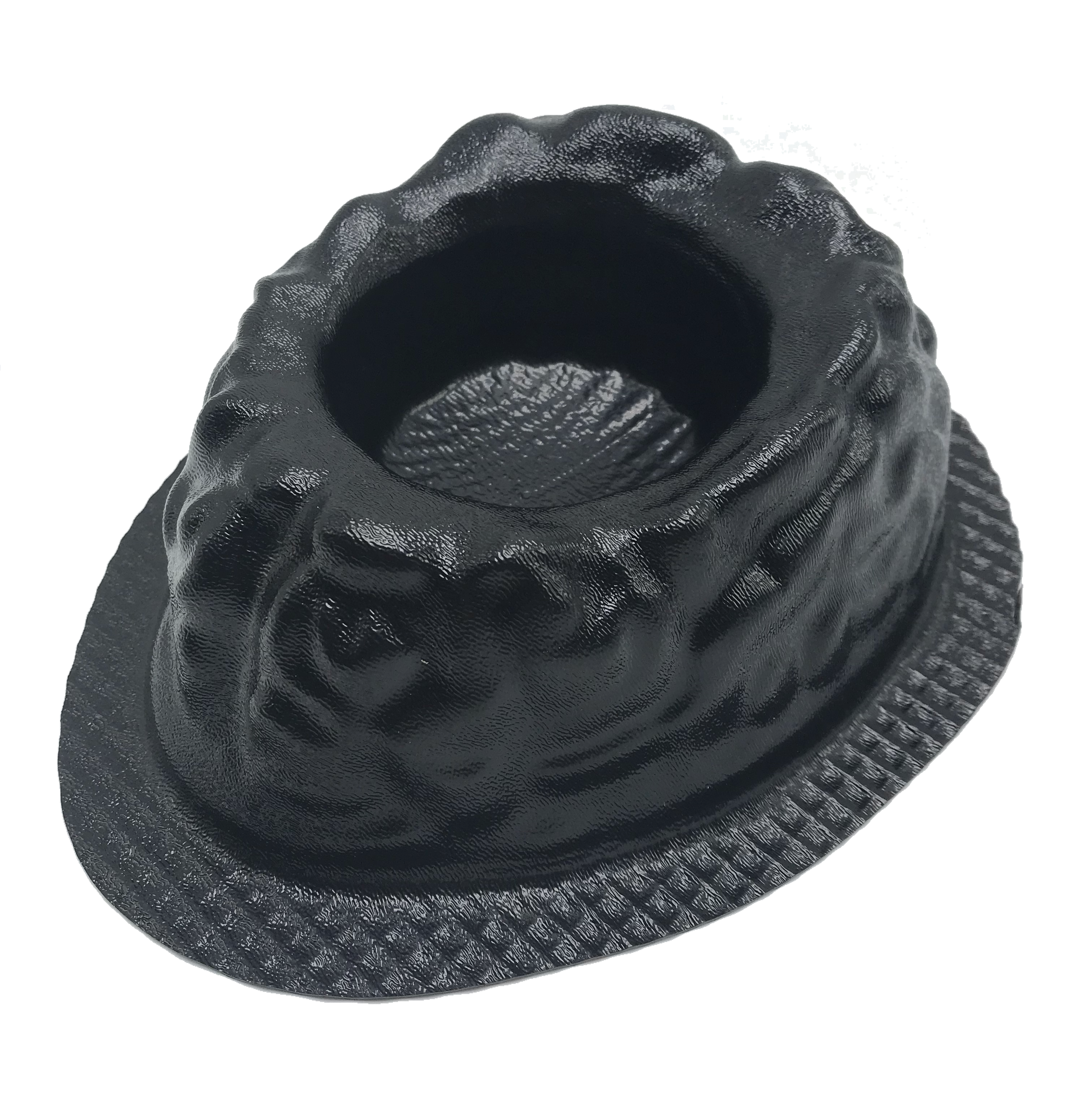 3-piece macabre planter mold set by Pacific Mold Design showing one 8-inch skull planter mold, one large skull planter mold, and one brain planter mold for concrete and plaster casting