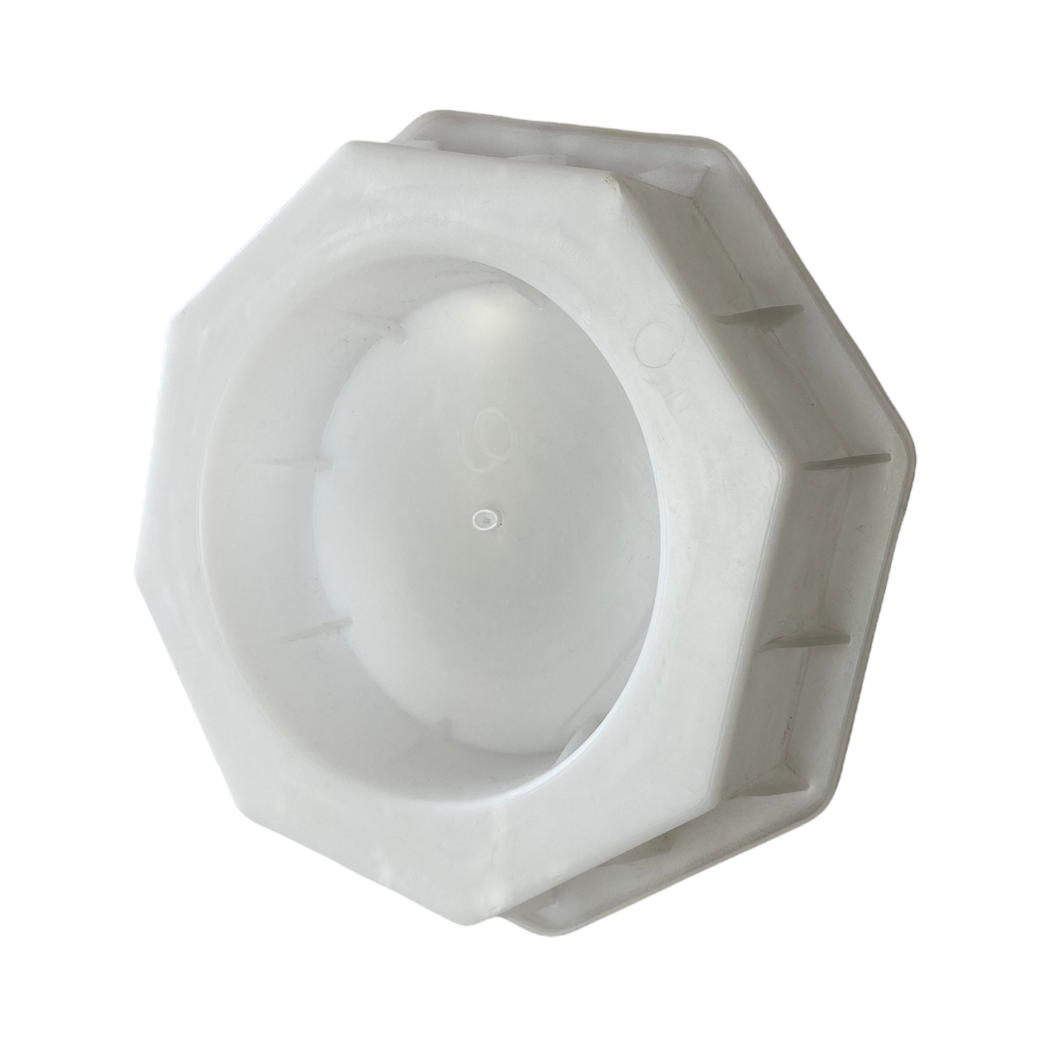 Hollow octa breeze block mold by Pacific Mold Design showing cast concrete block with bold octagonal geometric open hollow center for dimensional depth in modern decorative architectural walls