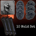 10-Piece Face Mold Bundle Set | Pacific Mold Design