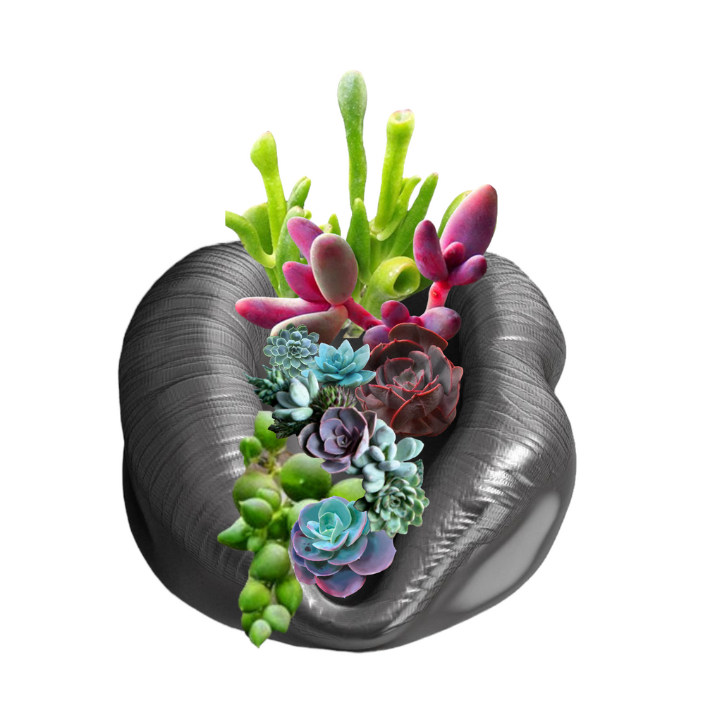 Kiss lips ABS casting mold by Pacific Mold Design showing large 12-inch mouth and lips shape mold for casting concrete planters, ashtrays and decorative bowls